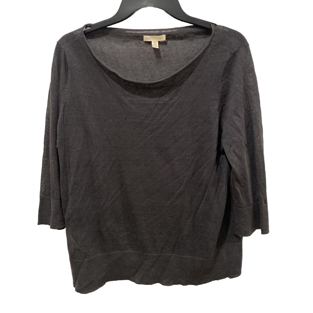 Eileen Fisher Womens Lightweight Italian Yarn Top Size S